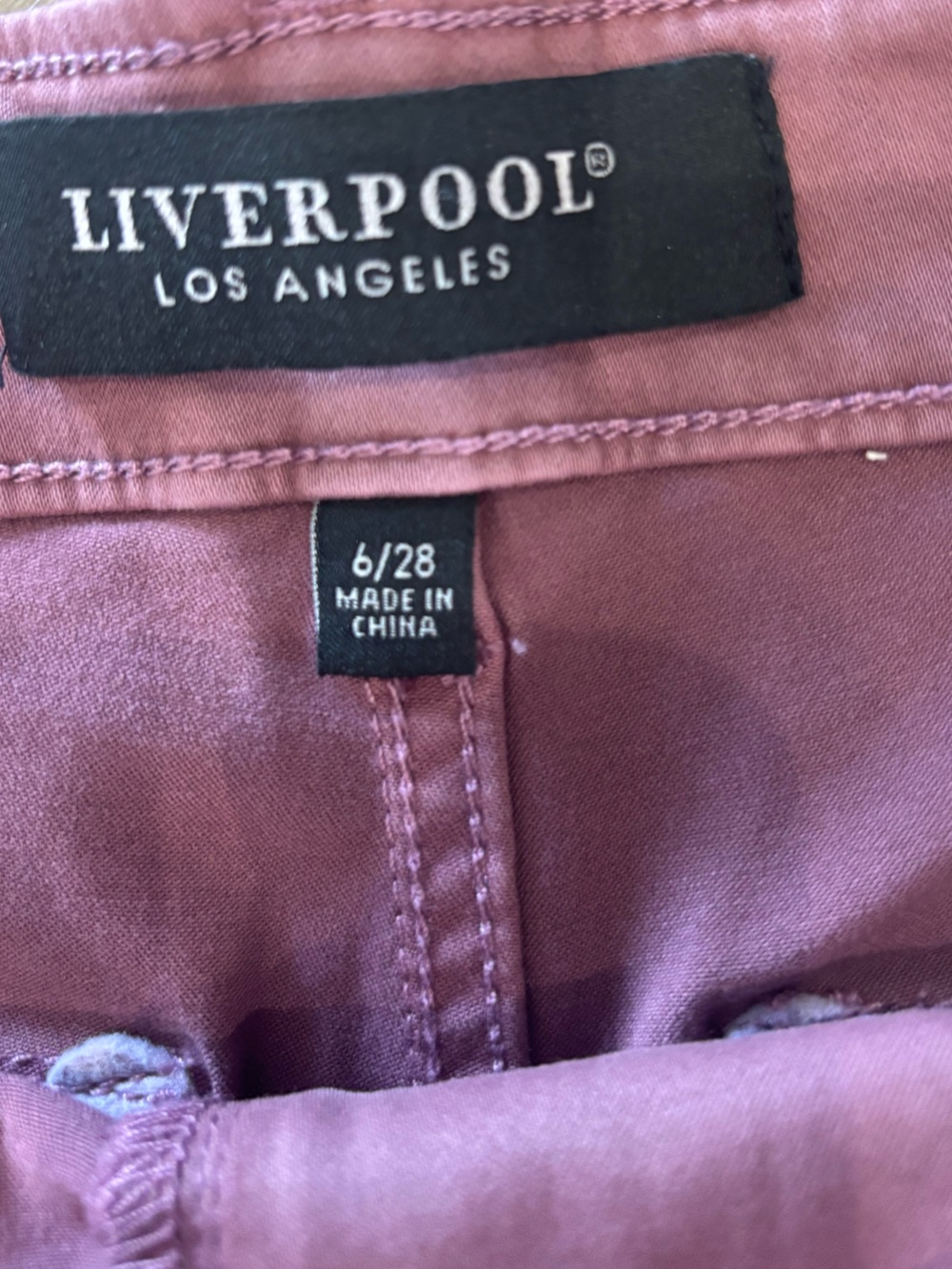 Liverpool Dusty Rose Cargo Shorts - Picture 3 of 3